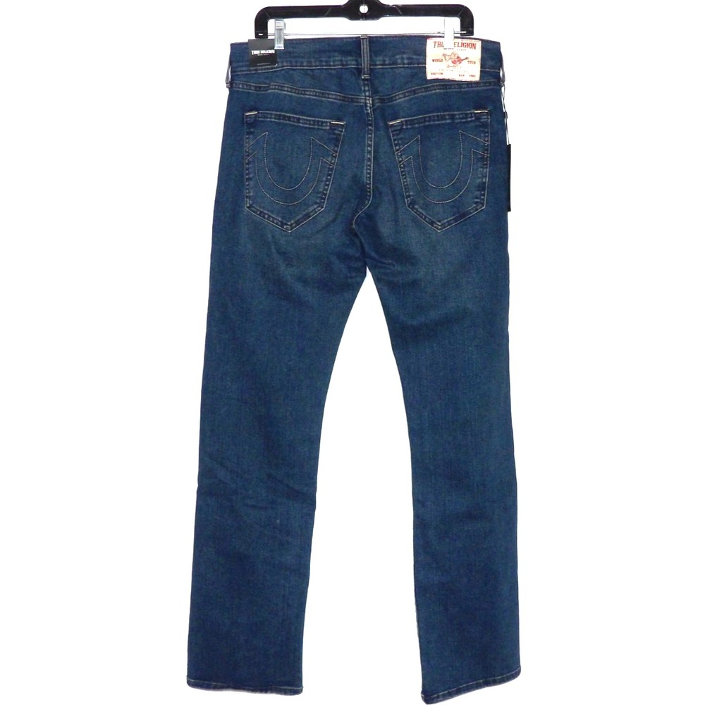 NEW! True Religion RICKY SN Relaxed Straight Stretch Denim Jeans Men's 32 X 34